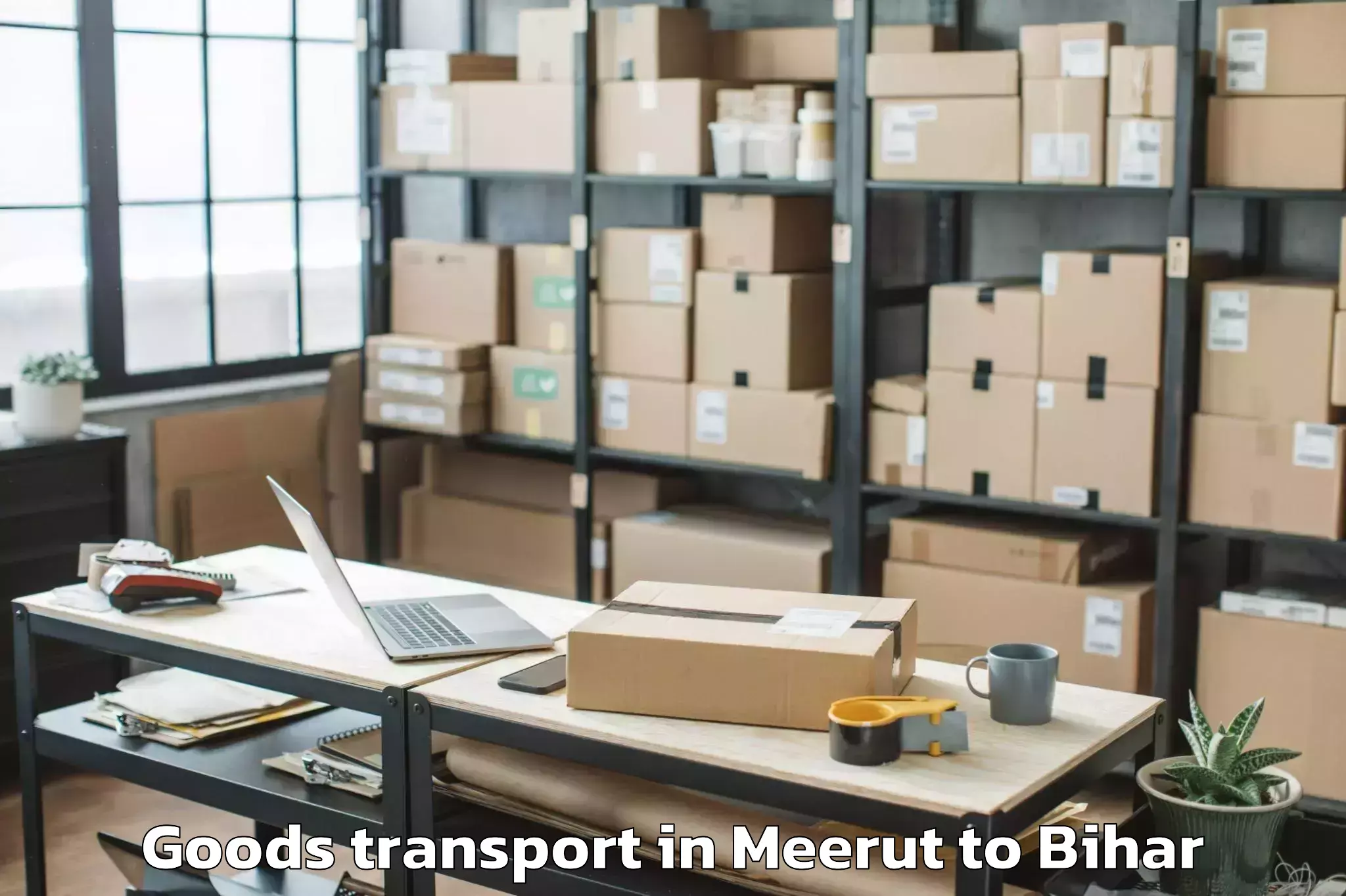 Easy Meerut to Majorganj Goods Transport Booking